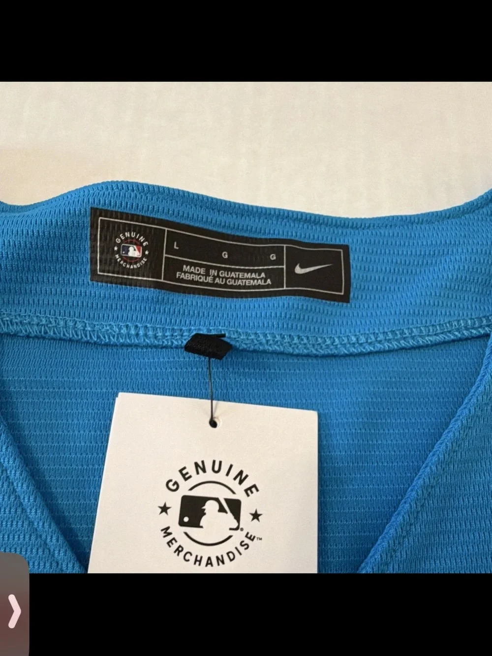 Nike Miami Marlins Women’s Light Blue Button-Up Jersey
